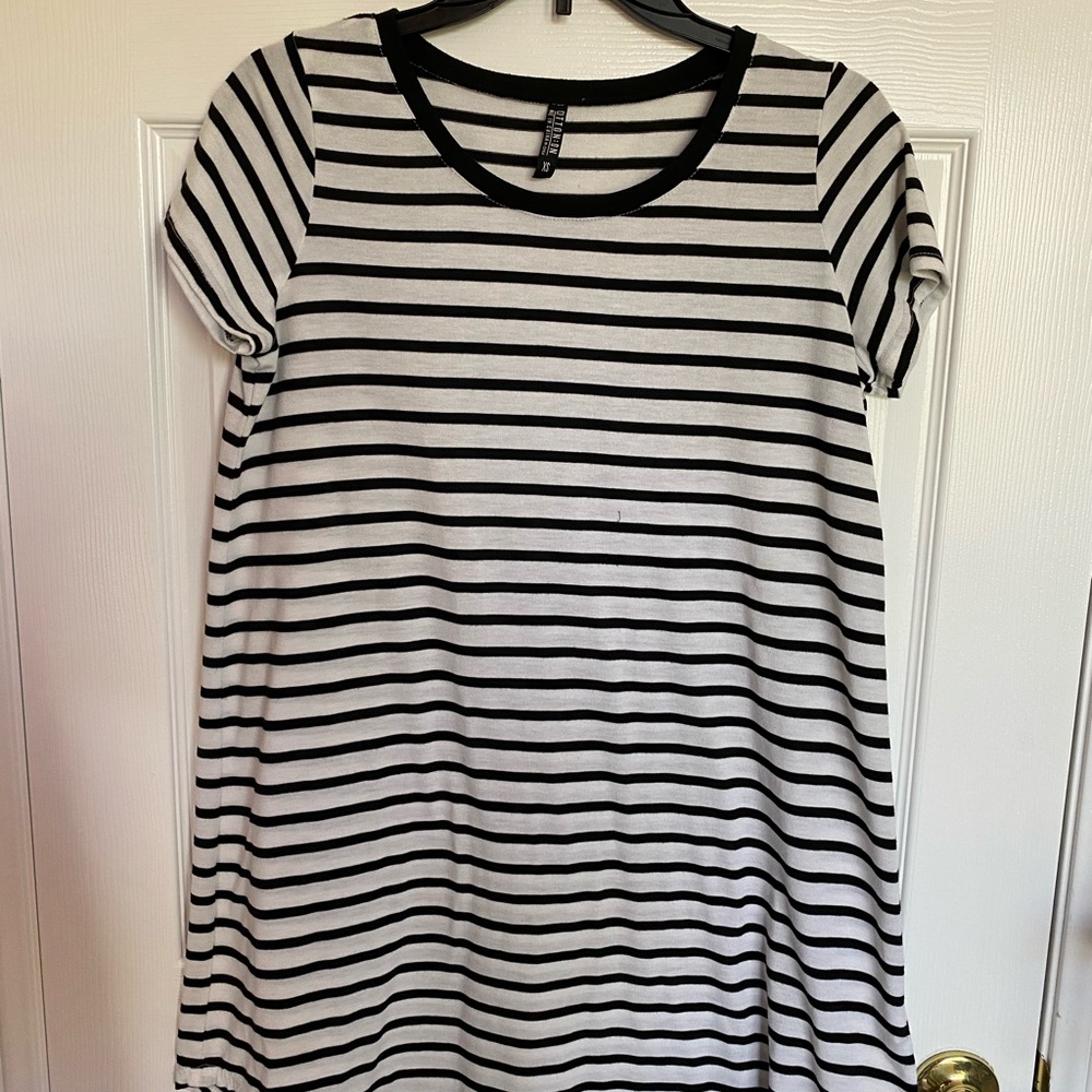 Striped T-Shirt Dress